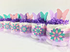 Lavender, Pink, and Teal Mini Butterfly Tutu Cakes