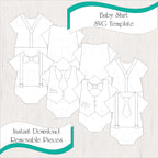 Baby Shirt SVG Template