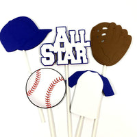 All Star Baseball Centerpiece Sticks