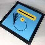 Graduation Party Card Box - Light Blue, Yellow, Black Style 4