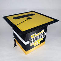 Black & Yellow Gold Class of 2021 Graduation Card Box 2
