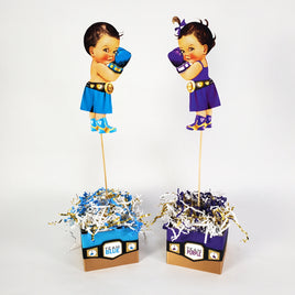 Boxer Baby Gender Reveal Centerpieces