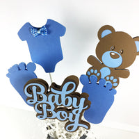 Baby Bear Boy Centerpiece Sticks