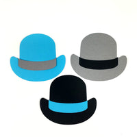 Paper Bowler Hat Cutouts
