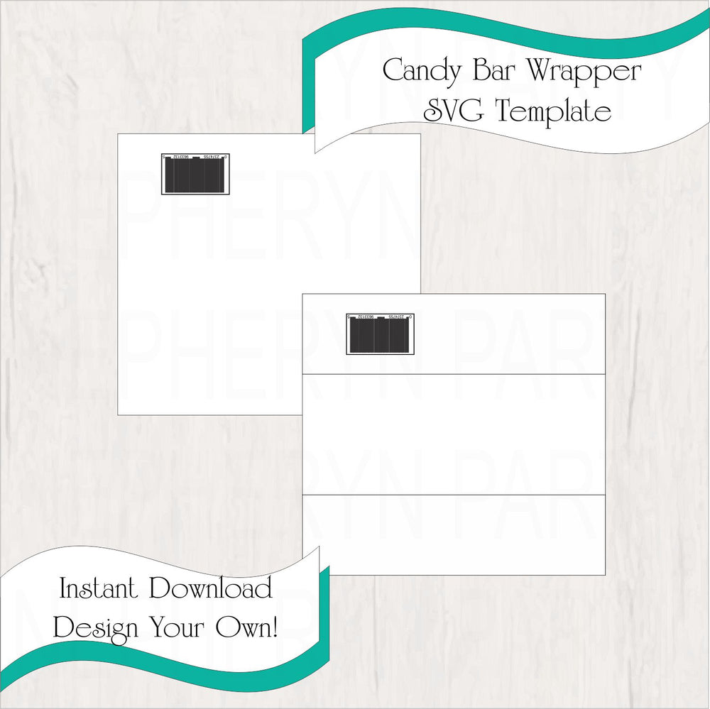 Candy Bar Wrapper SVG Template