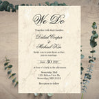 Champagne Wedding Invite