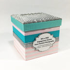 Pink, Teal, & Silver Raffle Ticker Box