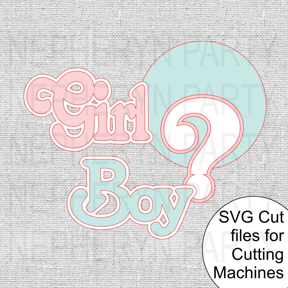 Girl or Boy SVG Cutting Files - Mini Diaper Cake