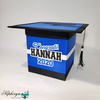 Blue and Black Graduation Card Box
