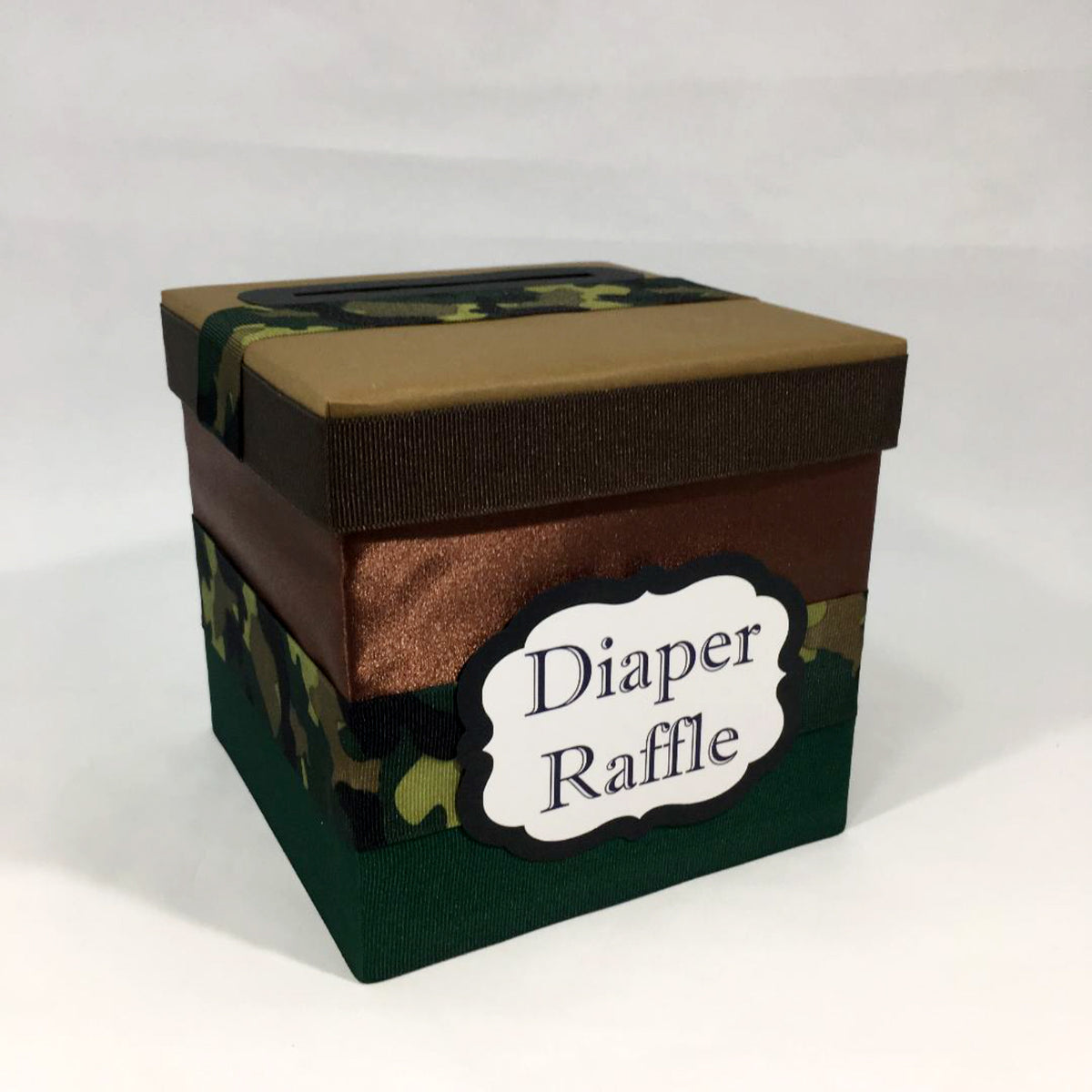 Army Camouflage Diaper Raffle Car Wash