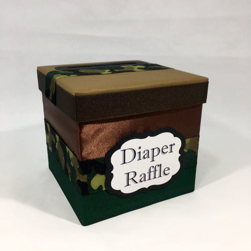 Army Camouflage Diaper Raffle Car Wash