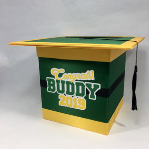Green & Yellow Graduation Card Box