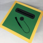Graduation Cap Card Box - Green, Black, Yellow Gold