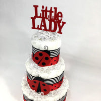 Ladybug Diaper Cake Centerpiece
