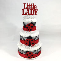 Ladybug Diaper Cake
