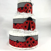 Ladybug Diaper Cake Centerpiece
