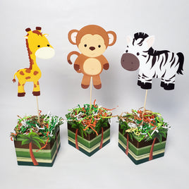 Jungle Safari Birthday Party Centerpieces