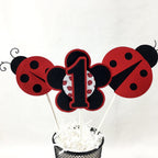 Ladybug Birthday Centerpiece Sticks