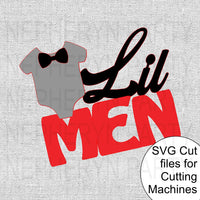 Lil Men Cake Topper SVG
