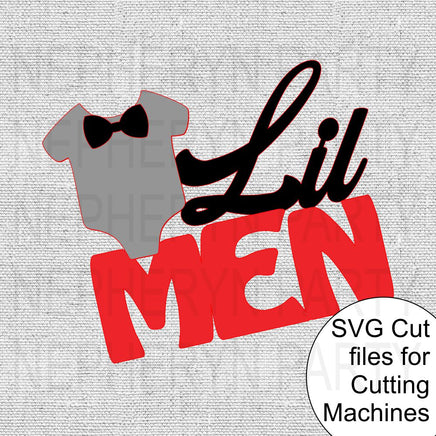 Lil Men Cake Topper SVG