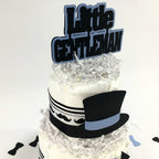 Little Gentleman 2 Tier Diaper Cake Centerpiece