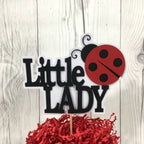 Red & Black Ladybug Cake Topper