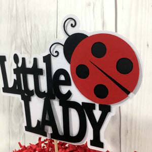 Little Lady Ladybug Cake Topper