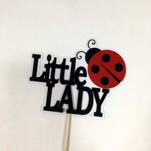 Little Lady Ladybug Cake Topper