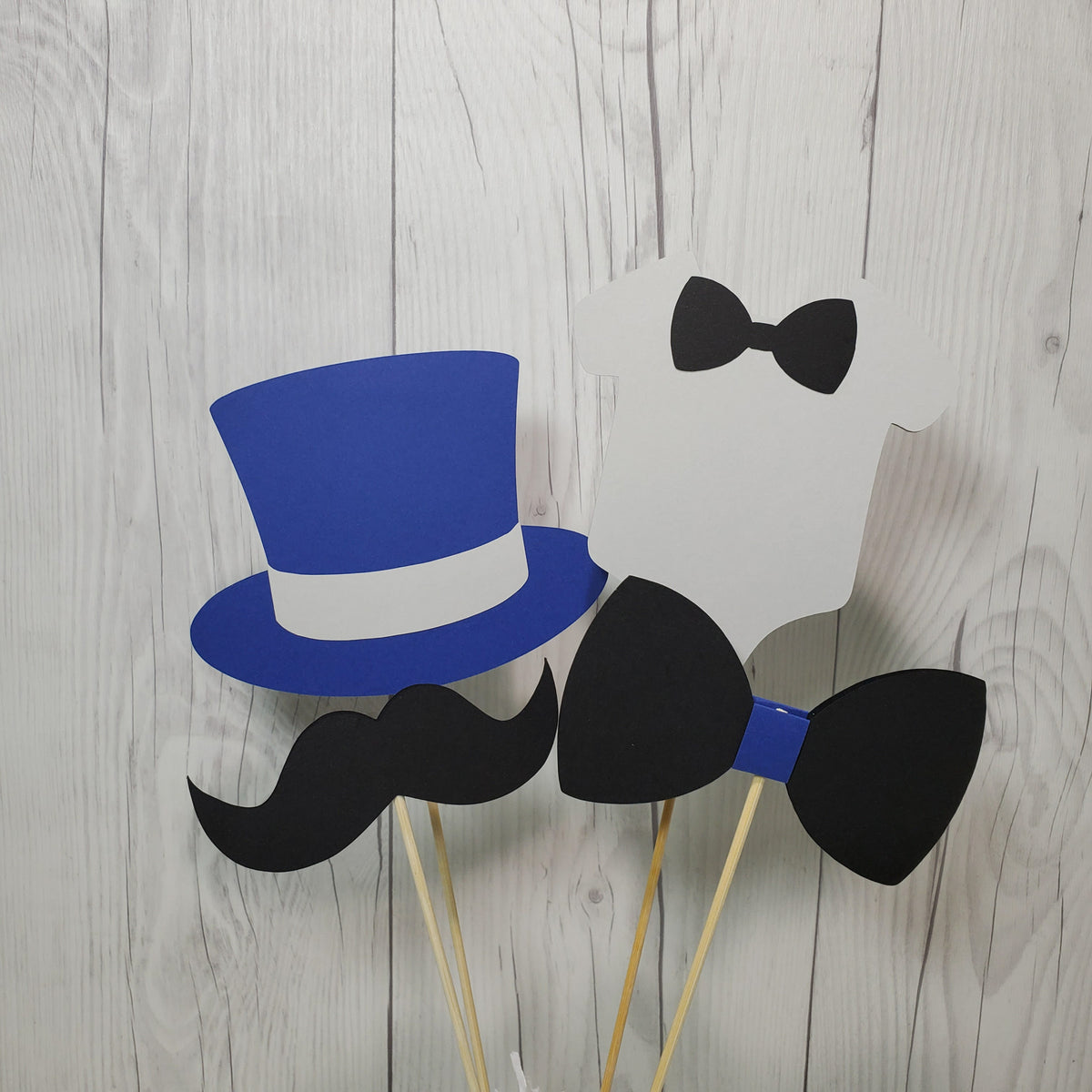 Little Man Party Sticks - Navy, Gray, Black