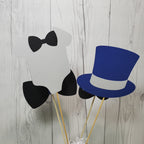 Little Man Party Sticks - Navy, Gray, Black