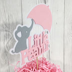 Little Peanut Cake Topper - Pink, Gray