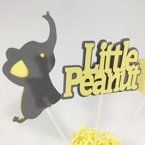 Little Peanut Centerpiece Sticks - Yellow, Gray