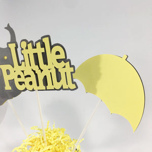 Little Peanut Centerpiece Sticks - Yellow, Gray