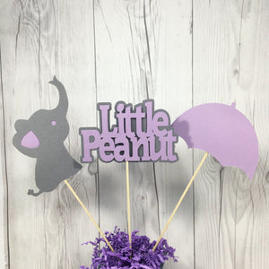 Lavender & Gray Little Peanut Centerpiece Sticks