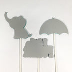 Little Peanut Centerpiece Sticks - Robin's Egg, Gray