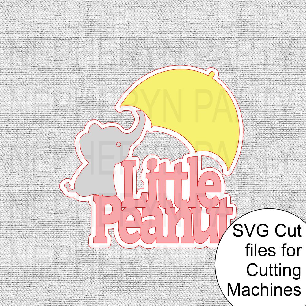 Little Peanut Cake Topper SVG Cutting FIle