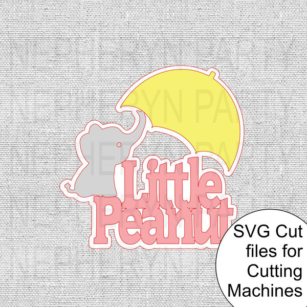 Little Peanut Cake Topper SVG Cutting FIle
