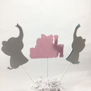 Little Peanuts Centerpiece Sticks - Pink, Blue, Gray