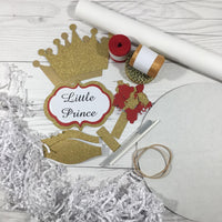 Red and Gold Little Prince Diaper Cake Kit