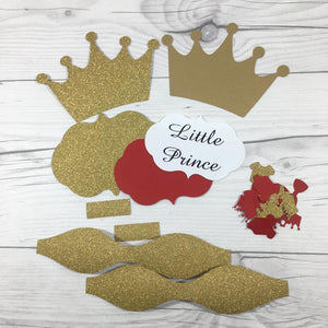 Little Prince Diaper Cake Kit - Red & Gold
