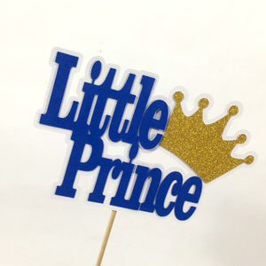 Little Prince Cake Topper - Royal Blue