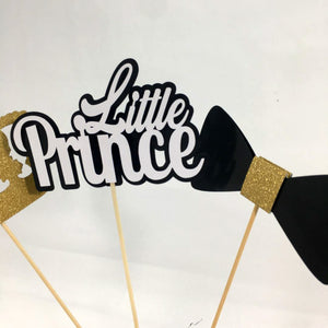 Little Prince Centerpiece Sticks - Black