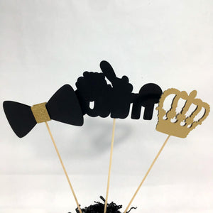 Little Prince Centerpiece Sticks - Black