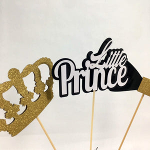 Little Prince Centerpiece Sticks - Black