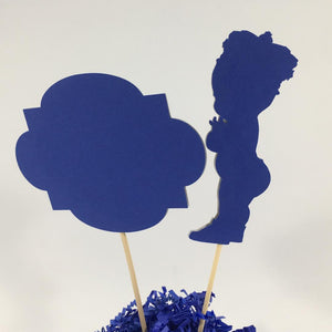 Little Prince Centerpiece Toppers - Blue, Gold