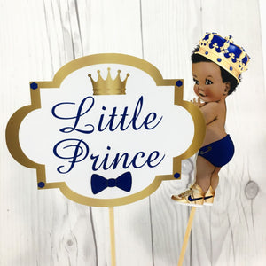 Little Prince Centerpiece Toppers - Blue, Gold