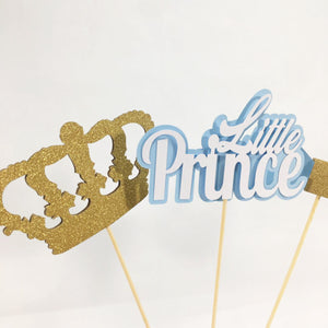 Little Prince Centerpiece Sticks - Light Blue