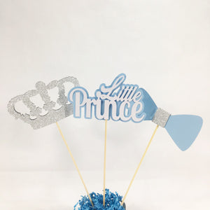 Light Blue & Silver Little Prince Centerpiece Sticks