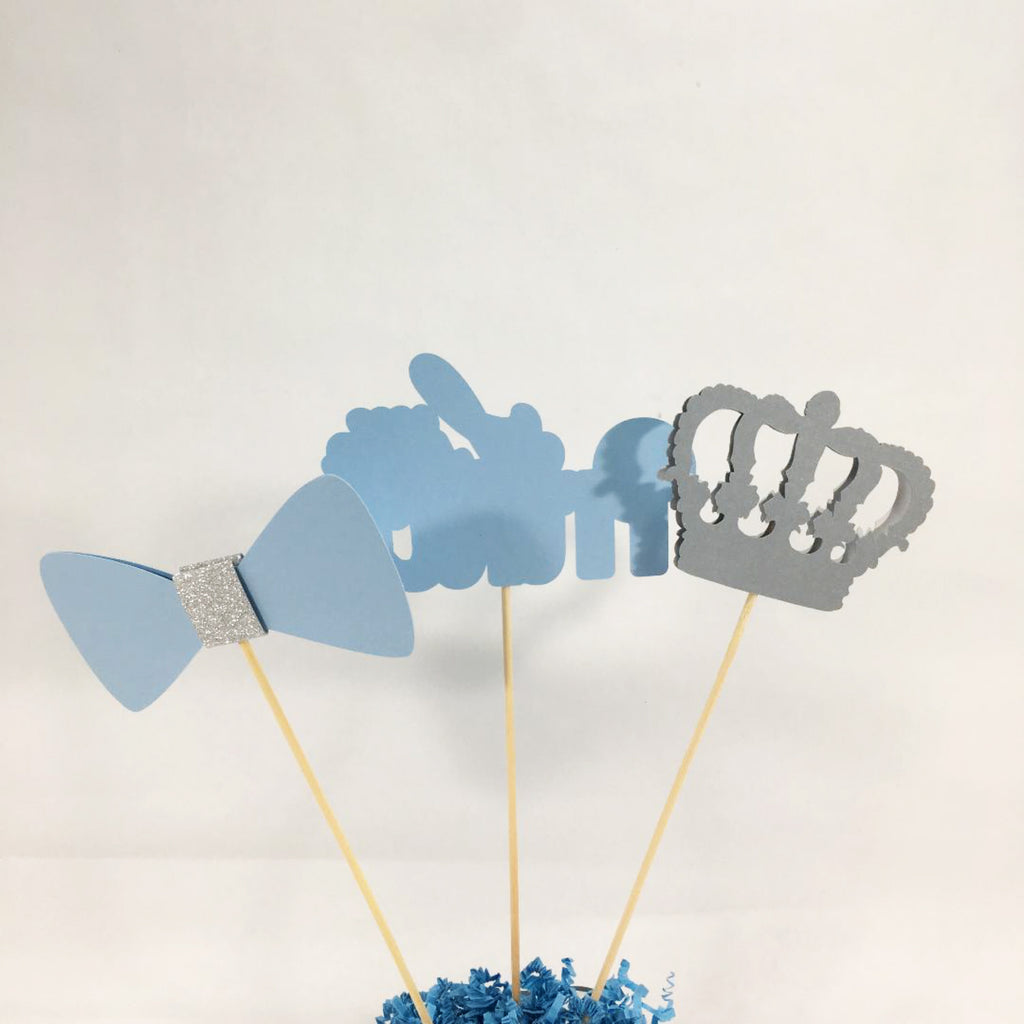 Little Prince Centerpiece Sticks - Light Blue