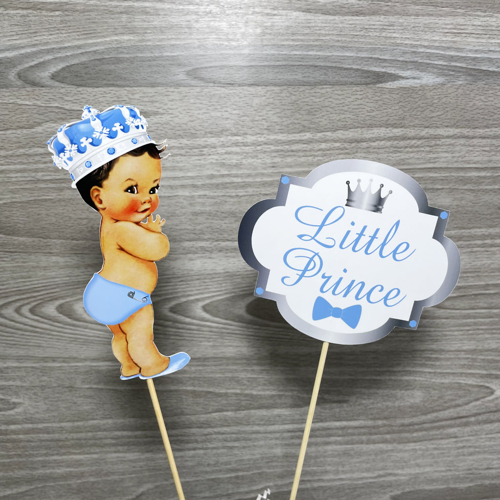 Light Blue & Silver Little Prince Cake Topper